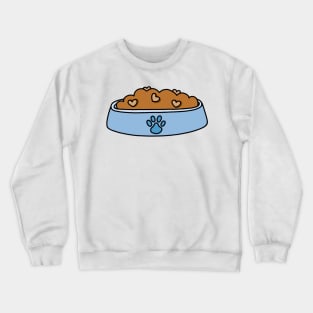 Blue Heart Pet Food Bowl Crewneck Sweatshirt